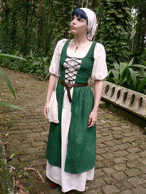 An Irish girl, mid-flight in traditional Irish dress : r/ireland